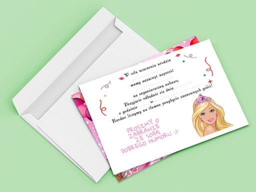 POZVÁNKA NA NARODENINY BARBIE + OBÁLKA ZDARMA