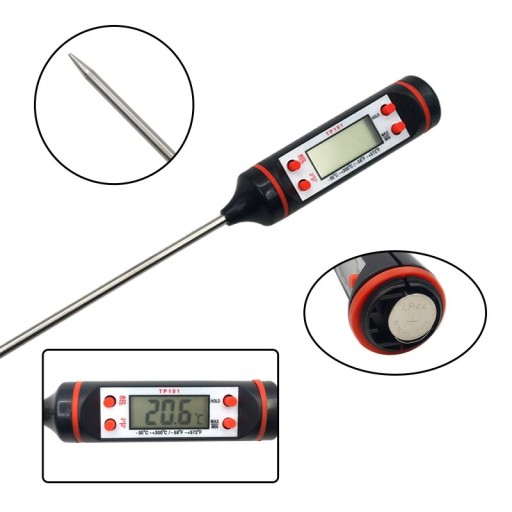 Univerzálny LCD teplomer s hrotom