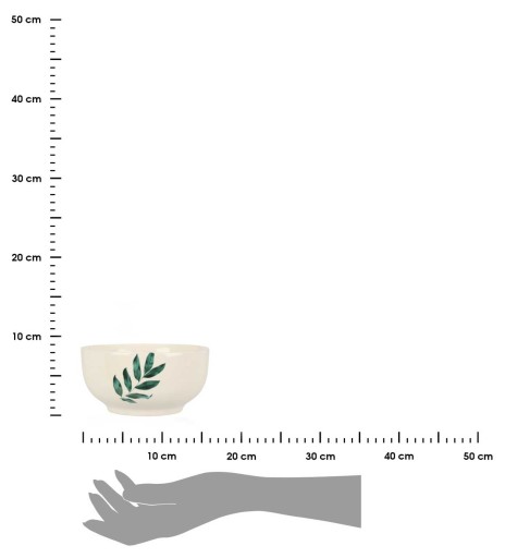 MODERNÁ MISKA 600ml list vzor Biely porcelán Polievkový tanier