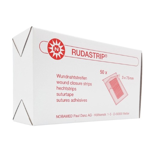 NOBAMED Rudastrip pásik na zapínanie 3 mm x 75 mm 5 ks.