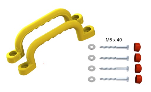 SLNKO - IHRISKO KĽUČKY 240 mm - 2 ks SO SKRUTKAMI - ŽLTÉ RD