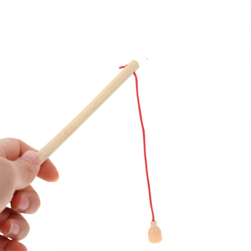 MINI DREVENÁ HRA RYBÁRSKA MAGNET Sada Fishing GAME 6 kusov RYBÁRSKYCH Prútov