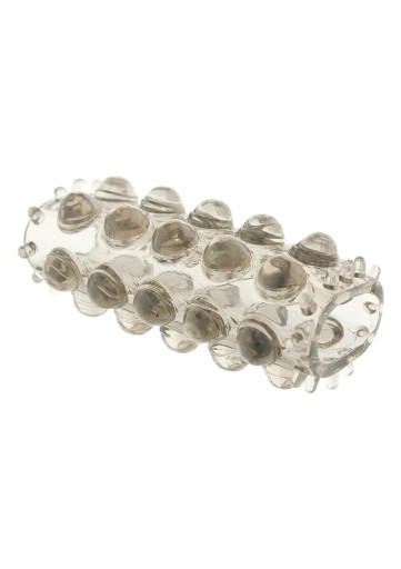 Priehľadný návlek na penis so stimulačnými výstupkami 6,5 cm ToyJoy