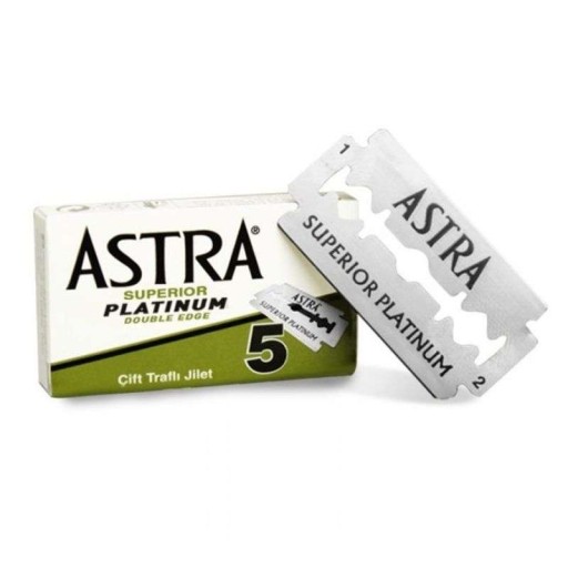 Obojstranné žiletky na žiletky PLATINUM, 5 ks