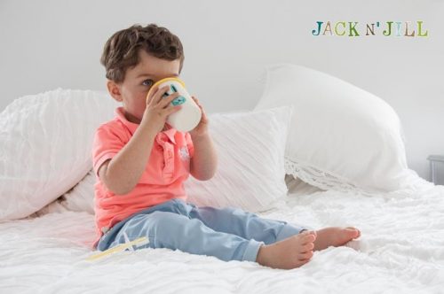 Jack N'Jill, silikónový kryt pohára, ružová