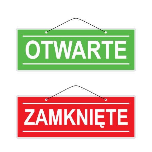 OTVORENÉ / ZATVORENÉ laminovaná tabuľka