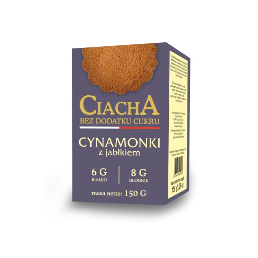 Škoricové sušienky s jablkom bez pridaného cukru Malwa 150g