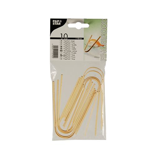 Bambusové kliešte na jedlo 10 cm, 10 ks.