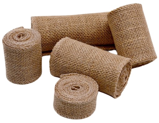 Ozdobná jutová stuha 7cm 5m