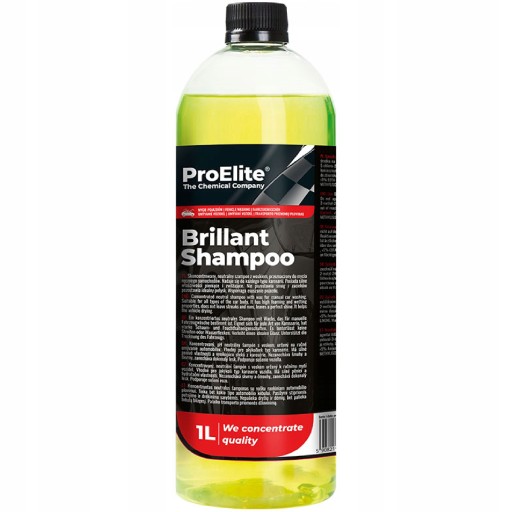 ProElite Brilliant Shampoo Účinný tekutý šampón s voskom do auta 1L