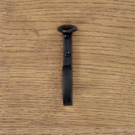 Vešiakový hák 80mm ČIERNA RETRO LIATIENOVÉ ZÁBRADLIE