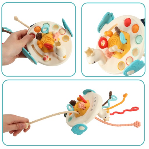 MONTESSORI BABY SENSORY HRAČKA PRE DETI DO KOČÍKU LABUŤ
