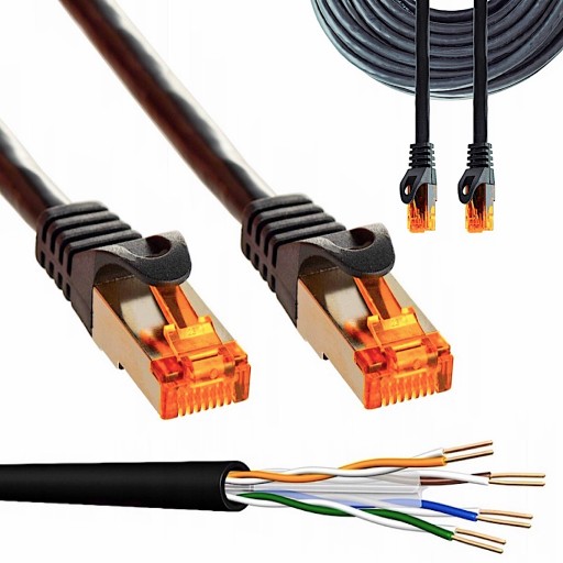 LAN ETHERNET RJ45 SFTP CAT6a 5M KÁBL