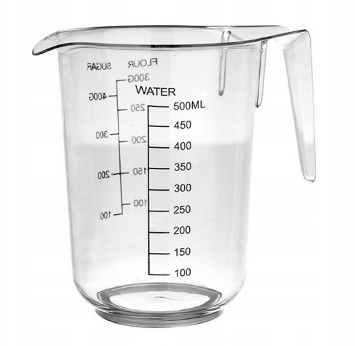 hrnček s odmerkou 500 ml nádoba odmerka džbán 671