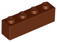 LEGO 3010 BRICK 1x4 hnedá NOVINKA (2g)