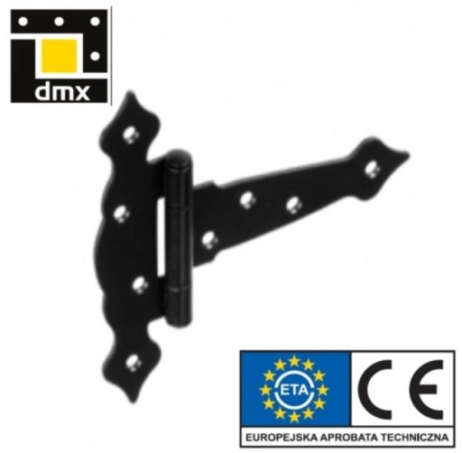 Ozdobný trojuholníkový pánt DOMAX ZTO125 125x40x160