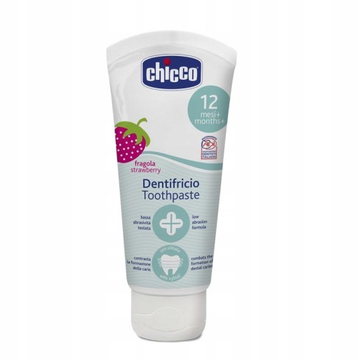 Chicco BEZFLUORIDOVÁ ZUBNÁ PASTA JAHODA 50ml