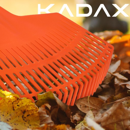 KADA ZÁHRADNÉ HRABLE NA LÍSTIE, PAPATY BEZ RÚČKY, PLAST ORANŽ.