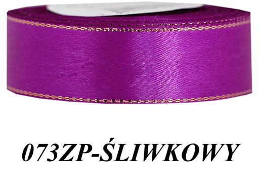 Saténová stuha Golden Stripes 25mm/27m 15ko