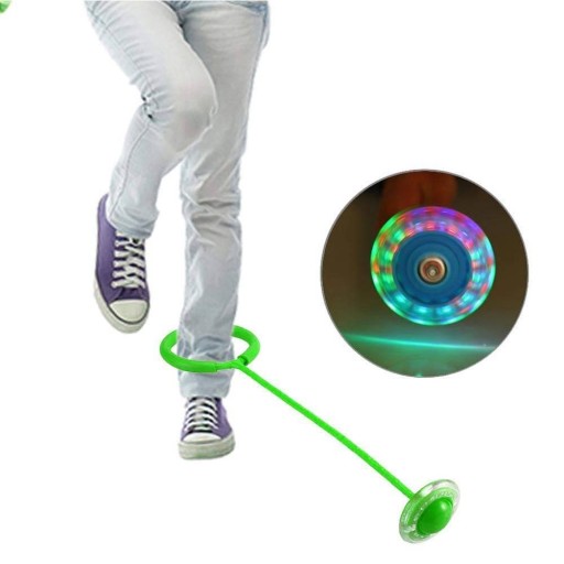 Hula-hop švihadlo na nohy s LED skipper krúžkom