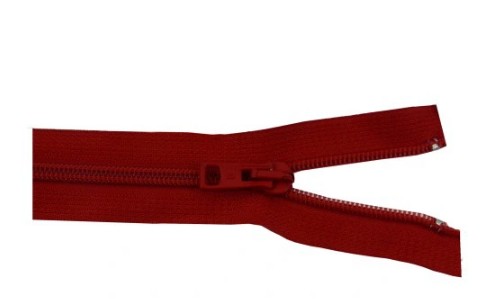 Plastový zips T3, nerozoberateľný, 18 cm, čierny