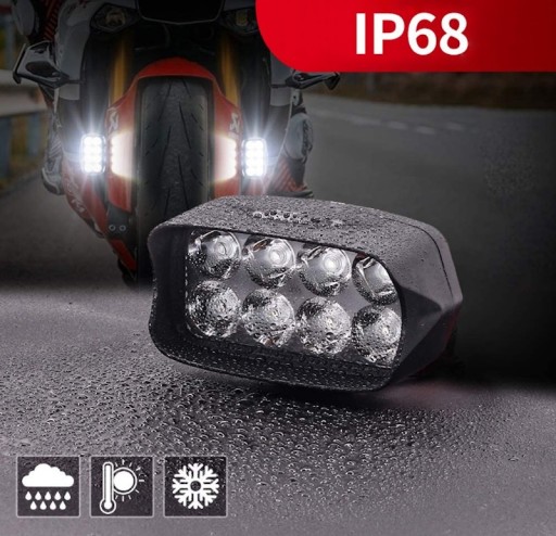 HALOGÉNOVÉ SVETLOMETY LED PRACOVNÁ LAMPA MOTOR QUAD QUAD 8W