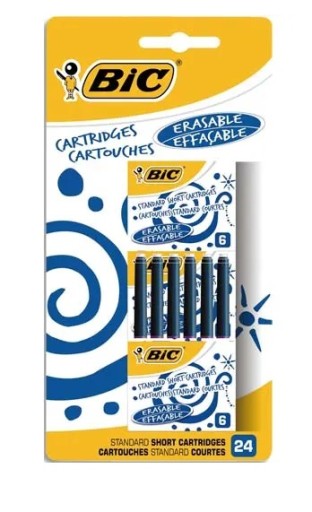 Modré BIC kazety 24 ks, ks.