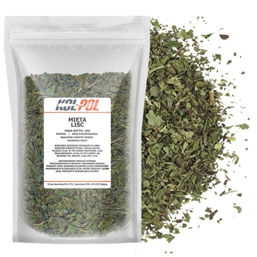 GREENMINT 1kg List mäty, sušený čaj