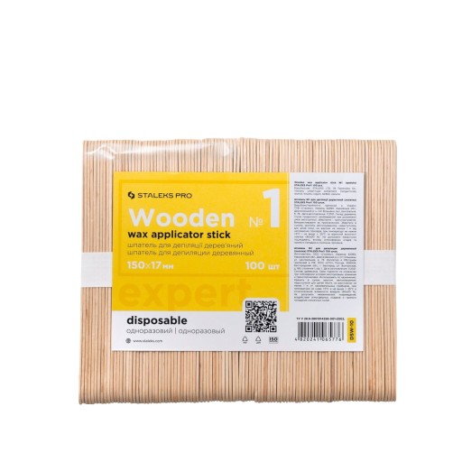 Staleks Pro Expert drevené depilačné špachtle 150x17mm 100 ks.