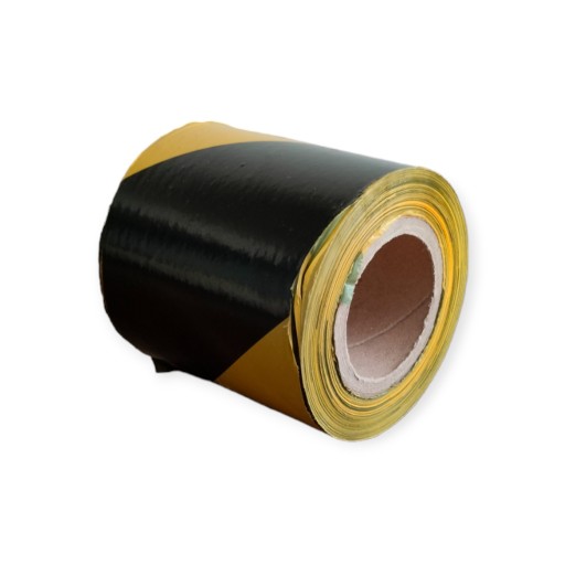 VÝSTRAŽNÁ PÁSKA 70mm/100m žltá čierna 7cm značkovacie označenie