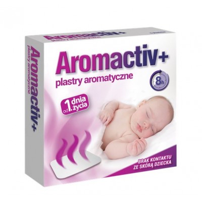 AROMACTIV + aromatické náplasti od 1. dňa, nádcha a upchatý nos, 5 náplastí