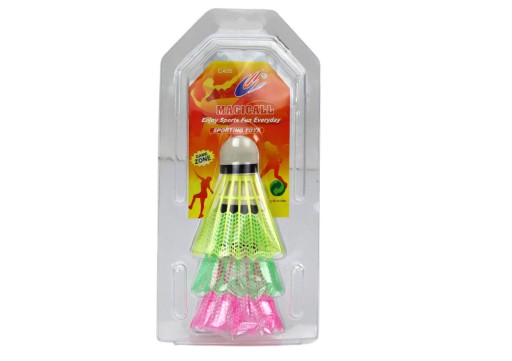 Sada badmintonových loptičiek 3ks Classic Colorful
