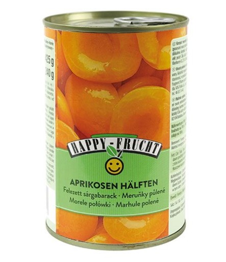 Happy Frucht Polovičky marhúľ 410 g