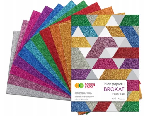 Happy Color blok A5 10 listov GLITTER č.0354