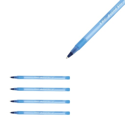 Bic Round Stick pero modré - 5 kusov