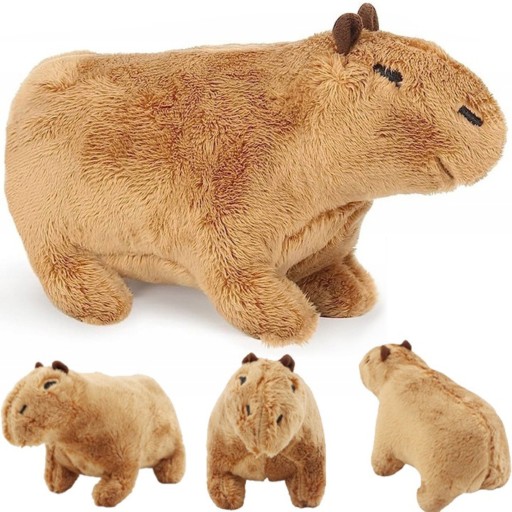 MASKOT CAPYBARA PRE DETI ROZTOMNÝ PLYŠOVÝ VANKÚŠ NA MAJLENIE 20 CM HIT