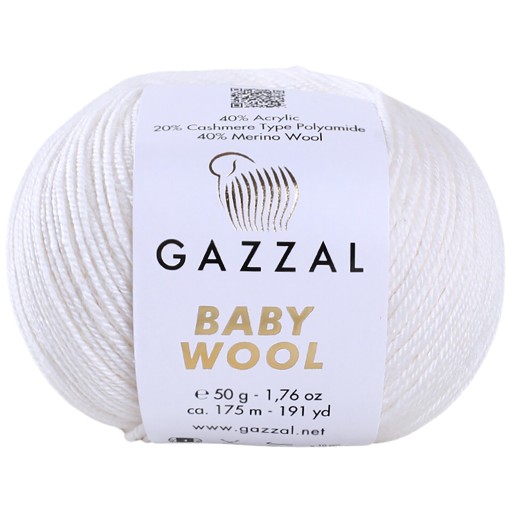 Gazzal | Detská vlna | 801 | biely