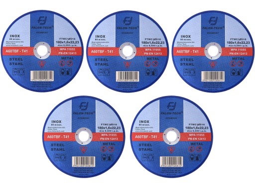 INOX DISK 180X1,6mm NA REZANIE KOVOVEJ OCELE LIATINY INOX DROT 180MM 1,6MM