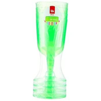 OPÄTOVNE POUŽITEĽNÉ PLASTOVÉ POHÁRE NA VÍNO 160ml 4x