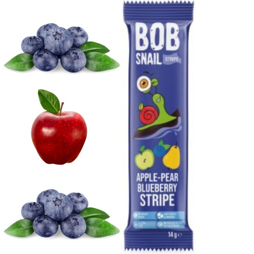 Pruh jablko hruška čučoriedka 14g BOB SLIMÁK