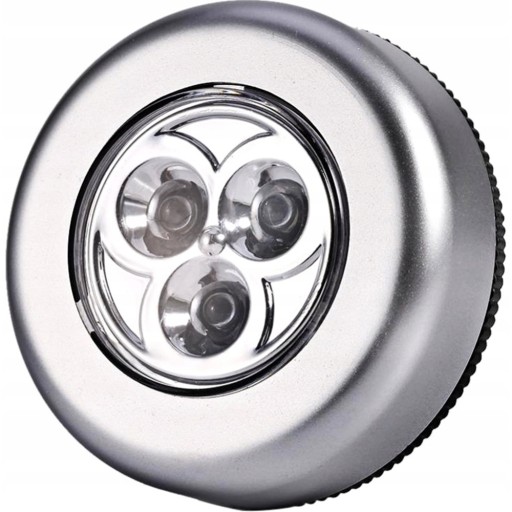SAMOLEPIACA DOTYKOVÁ LAMPA, NA BATÉRIU, 3 LED diódy