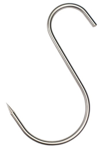 S-515 Háčik na údenie 15 cm fi 5 na údenie veľmi silný ostrý INOX LUX