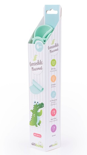 GILIGUMS SILIKÓNOVÁ VÝSTUHA CROCODILE MINT