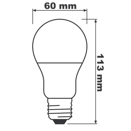3x E27 LED žiarovka 8,5W 60W 806lm 2700K BELLALUX