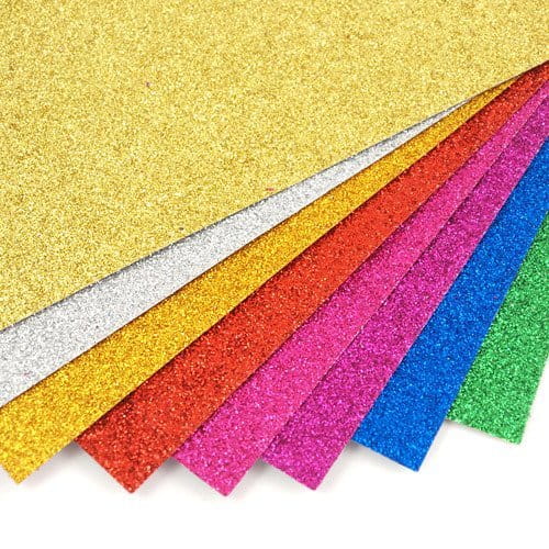DEKORAČNÝ PAPIEROVÝ KREATÍVNY BLOK S GLITROM 8 listov