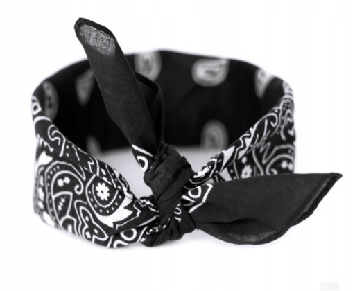 Šatka Bandana Šatka Šatka na hlavu Dámska pánska bavlna čierna