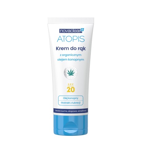 Novaclear Atopis Krém na ruky s bio konopným olejom SPF 20, 50 ml