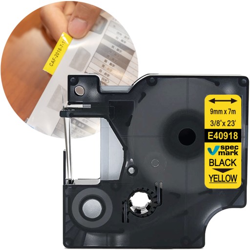 DYMO D1 40918 páska 9 mm žltá/čierna kompatibilná s LM LabelManager