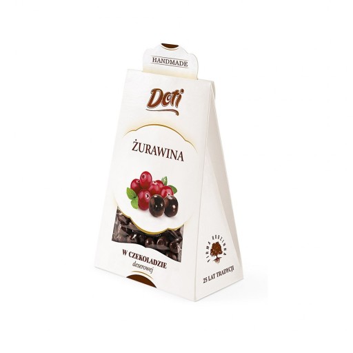 Brusnice v tmavej čokoláde Premium Doti Elegancka vrecúško 100 g