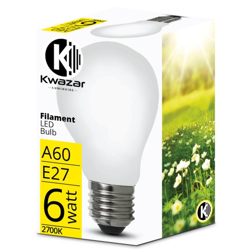 LED žiarovka E27 Filament 6W MILKY teplá biela